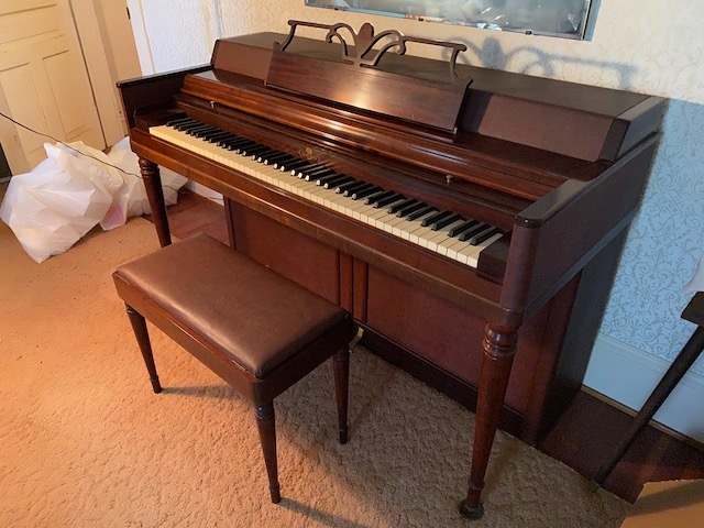 Wurlitzer Piano and Bench owner bought new in 1955 Image 2